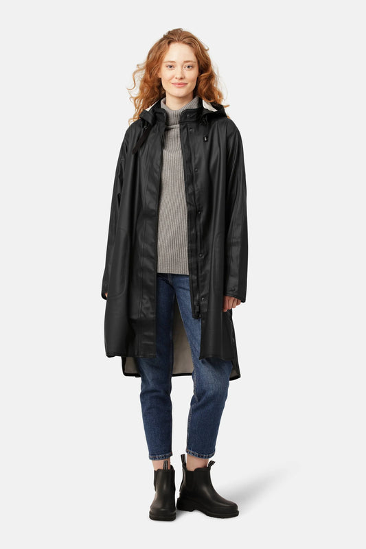 Ilse Jacobsen Rain Jacket 71-Black