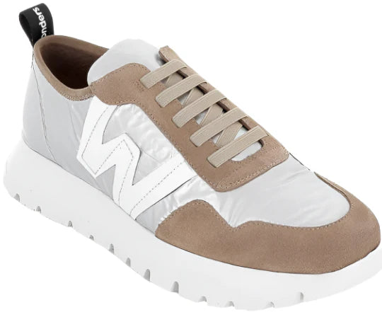 Wonders Luna Sneakers-Taupe/Platinum Nylon