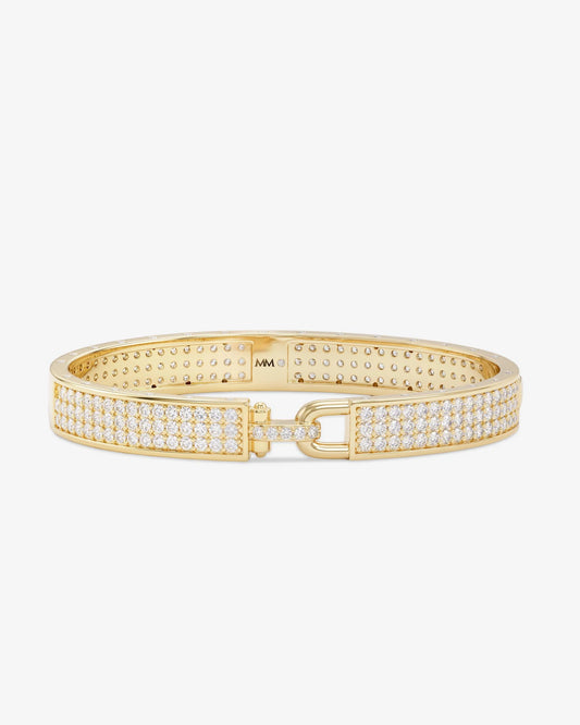 Melinda Maria Ashley Malibu Lock Cuff 9MM Bracelet