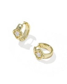 Kendra Scott Mallory Crystal Huggie Earrings