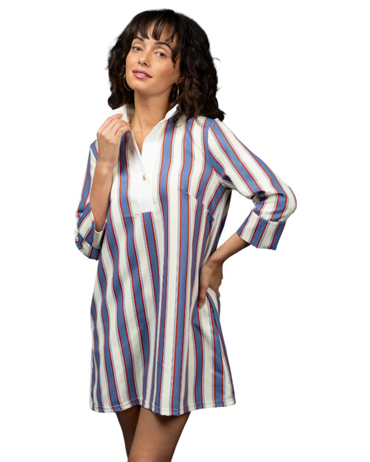 Smith & Quinn Martha Dress-Cottage Stripe