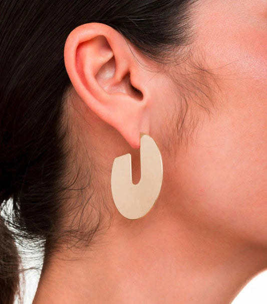 Sheila Fajl Maya Hoops-Champagne Gold