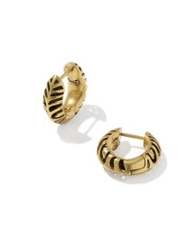 Kendra Scott Tiger Striped Mikki Huggie Earrings