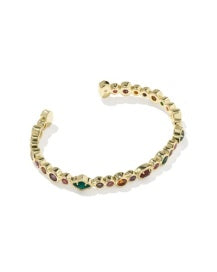 Kendra Scott Mini Elisa Abbie Cuff Bracelet-Gold/Dark Multi Mix Metal