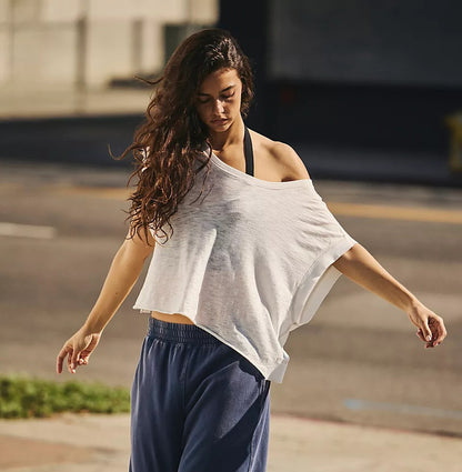 Free People My Time Tee-White