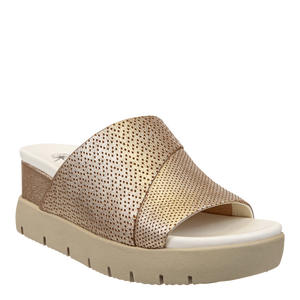 OTBT Norm Wedge Sandal in Gold