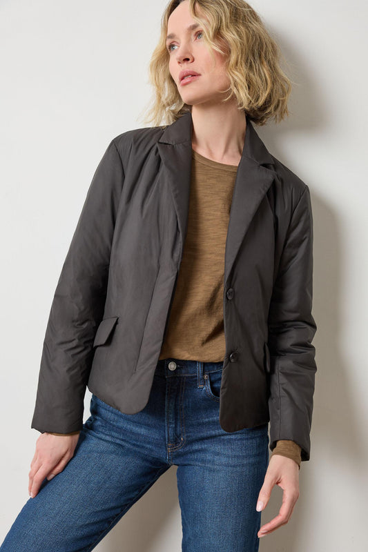 Lilla P Padded Blazer-Black