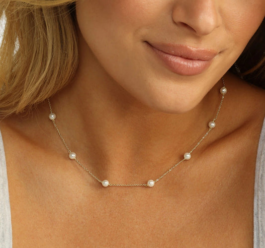 Melinda Maria Perfect Pearl Infinity Necklace