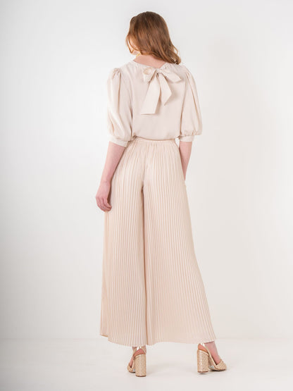 Emily McCarthy Pleated Pant-Sandshell