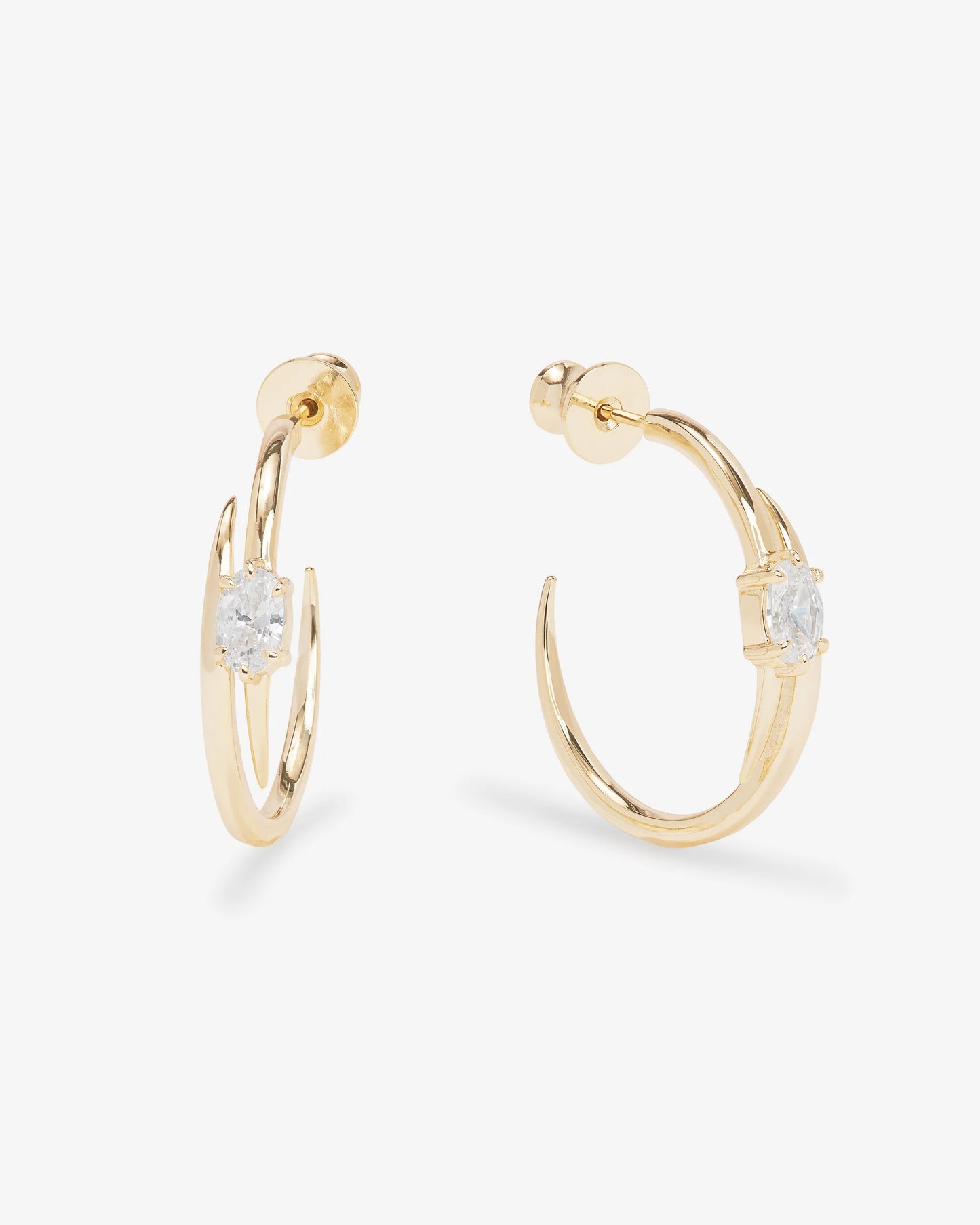 Melinda Maria She's On Point 1" Hoops-Gold