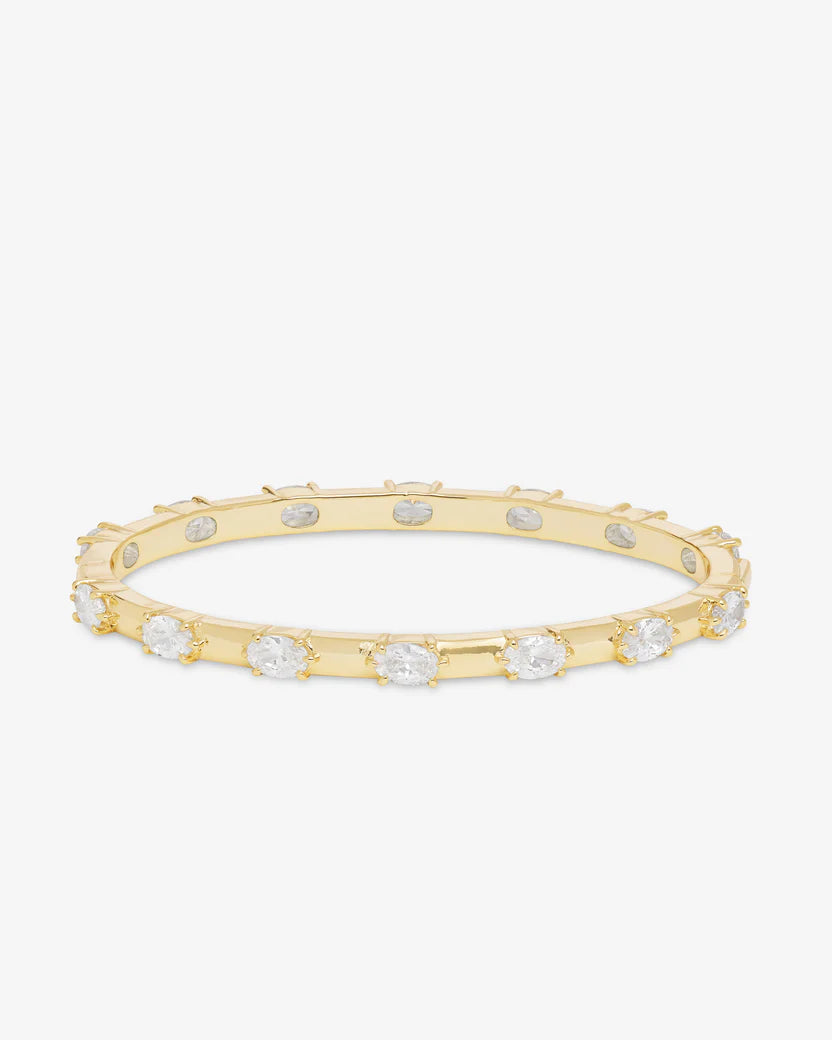 Melinda Maria She's On Point Station Cuff-Gold/White