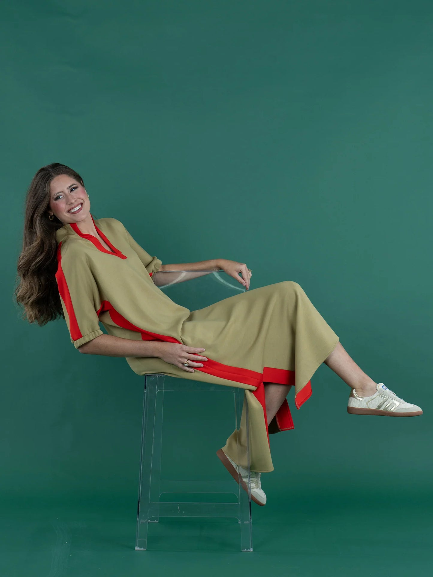 Emily McCarthy Poppy Maxi Dress-Cherry Spice