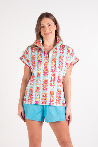 Emily McCarthy Poppy Pullover- Iconic Iris