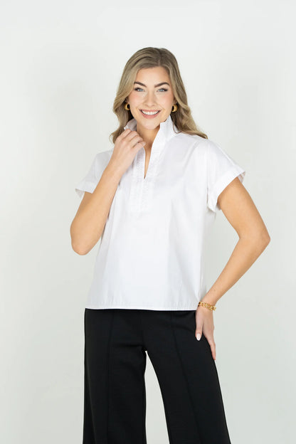 Emily McCarthy Riviera Top-White