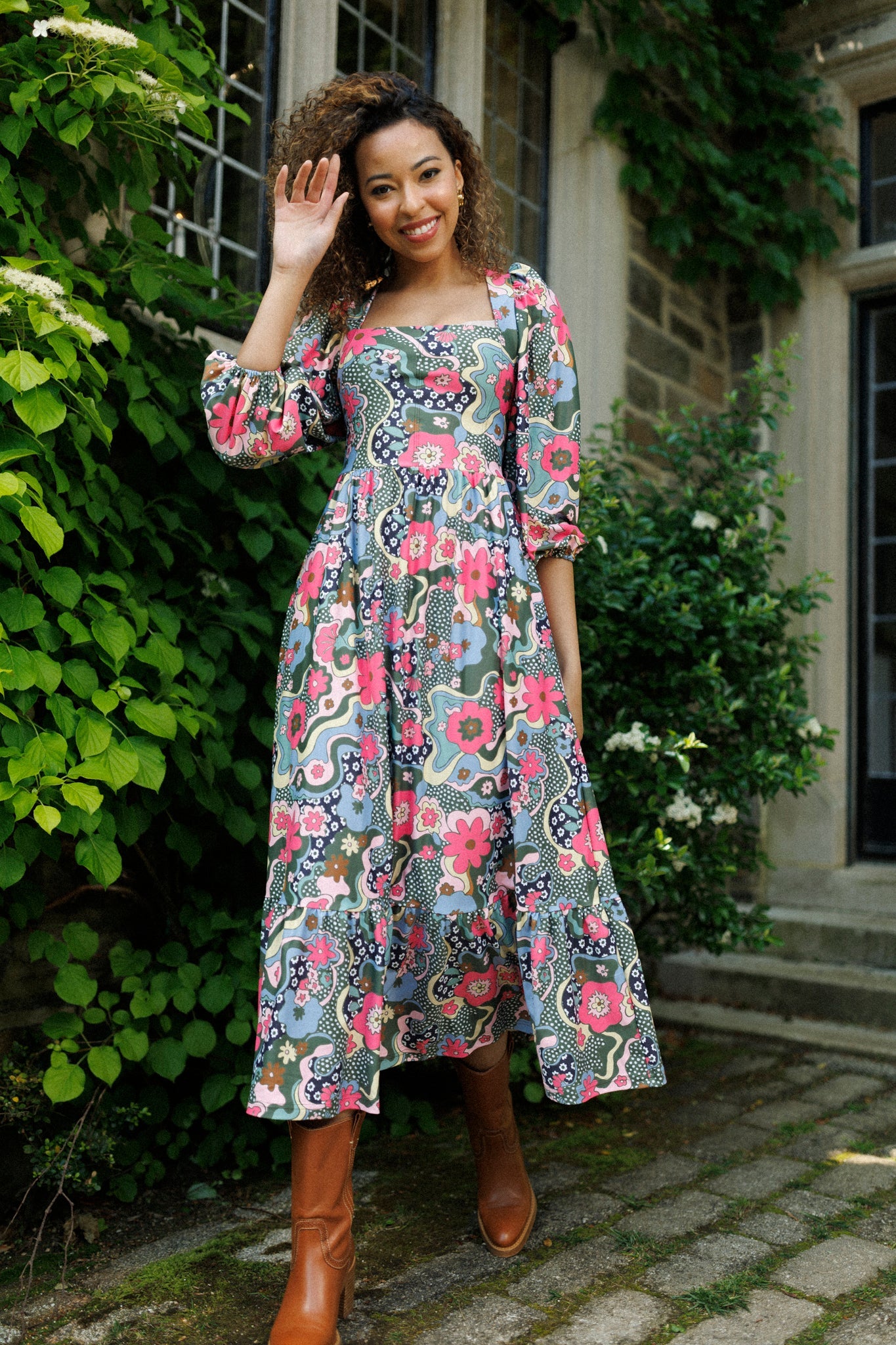 Smith & Quinn Natalie Dress in Carnaby Street Print