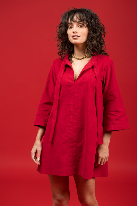 Smith & Quinn Phoebe Dress-Red Corduroy