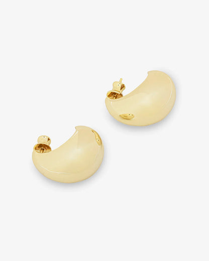Melinda Maria She's So Smooth Teardrop Earrings-Gold