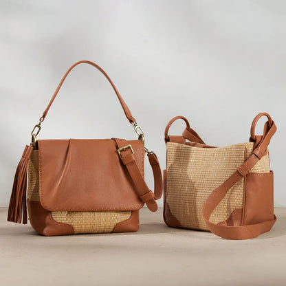 Hobo Sheila Crossbody- Natural Straw