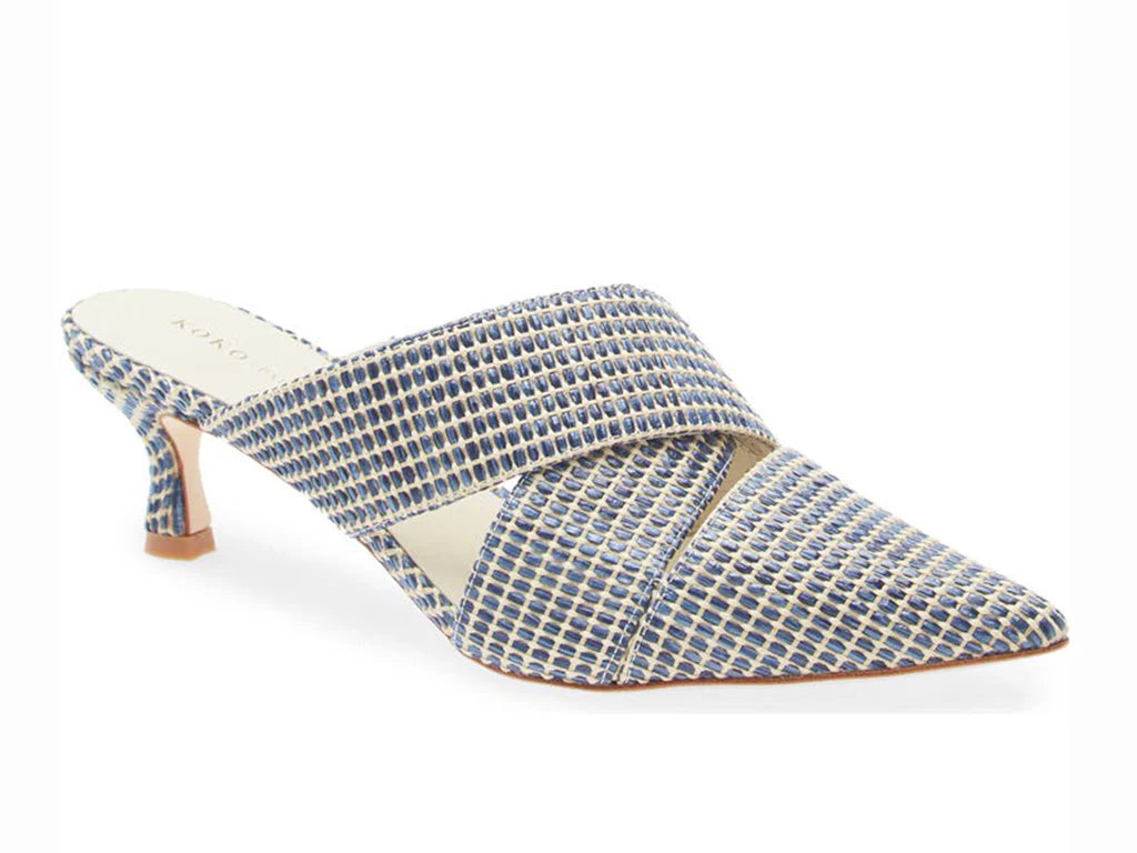 Koko Teslee Mule-Navy Raffia