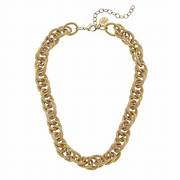 Susan Shaw Double Link Chain Necklace