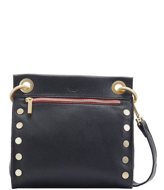 Hammitt Bryant Tony Medium Black/Brushed Gold Red Zip