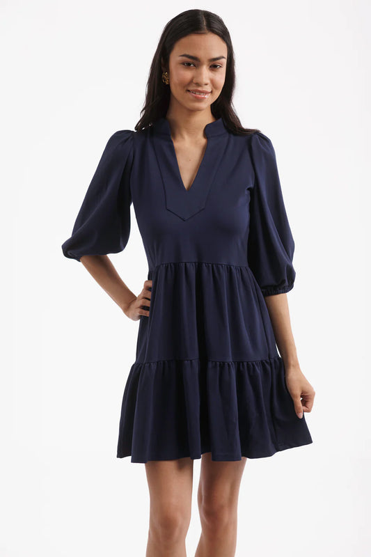 Smith & Quinn Tory Dress-Navy Pointe