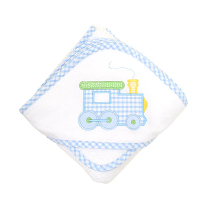 3 Marthas Train Hooded Towel Set