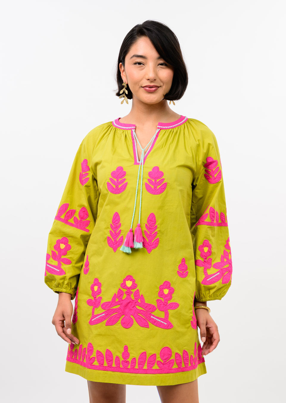 Ivy Jane Applique Tunic-Citron