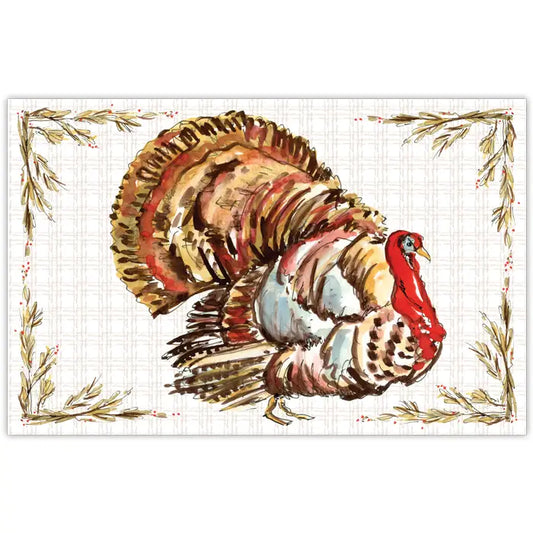 RosanneBeck Turkey With Hay Berries Placemats