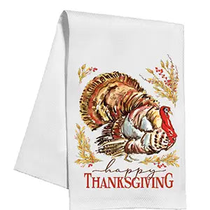 RosanneBeck Happy Thanksgiving Turkey Towel