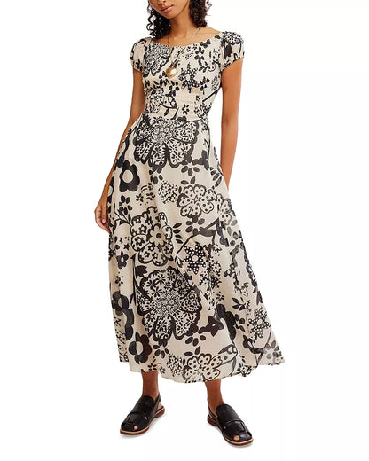 Free People Ultraviolet Dress-Bright White Combo