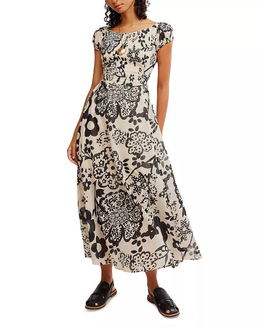 Free People Ultraviolet Dress-Bright White Combo