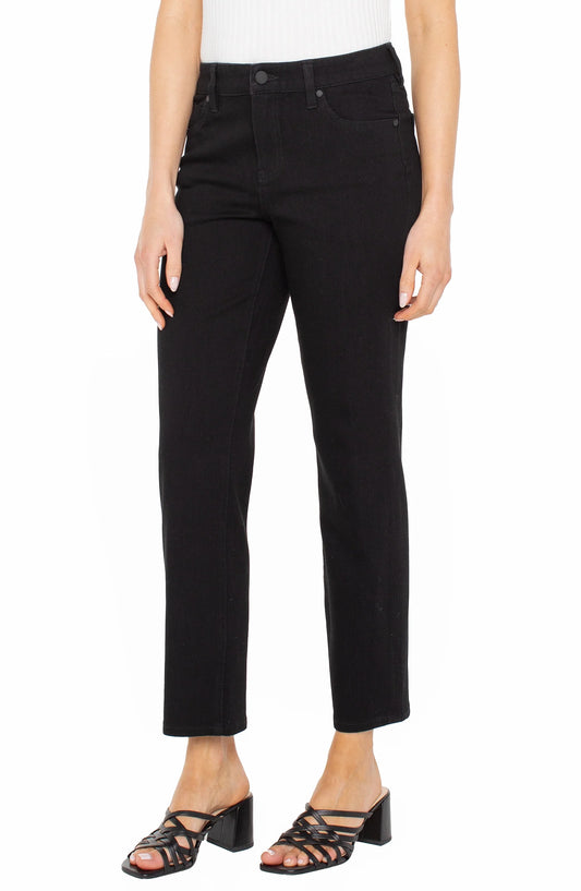 Liverpool Liv Relaxed Skinny Jeans-Black Rinse