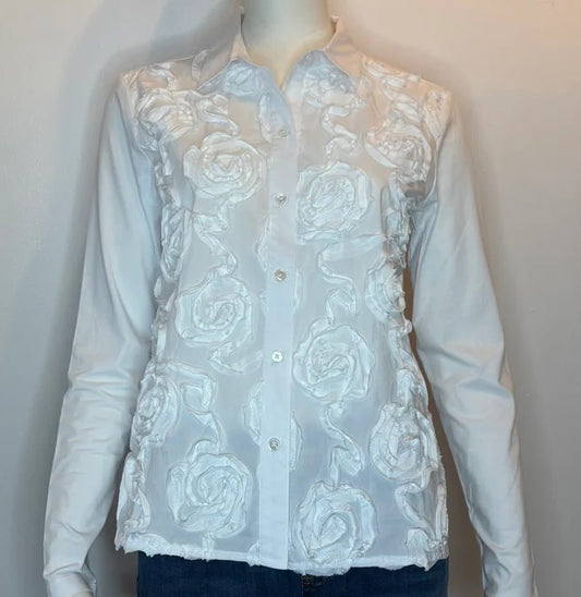 Elliot Lauren Rosette Shirt-White