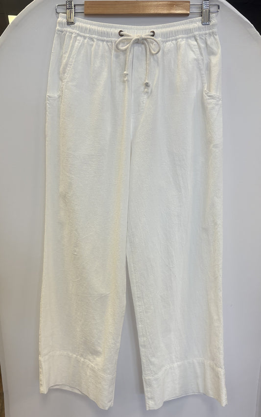 Lilla P Wide Leg Summer Pant-White