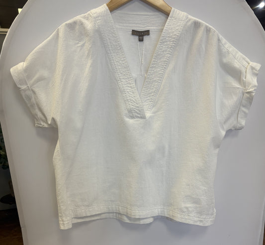 Lilla P Boxy Popover Dolman Top-White