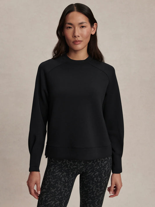 Varley Zosia Crew Neck Midlayer-Black