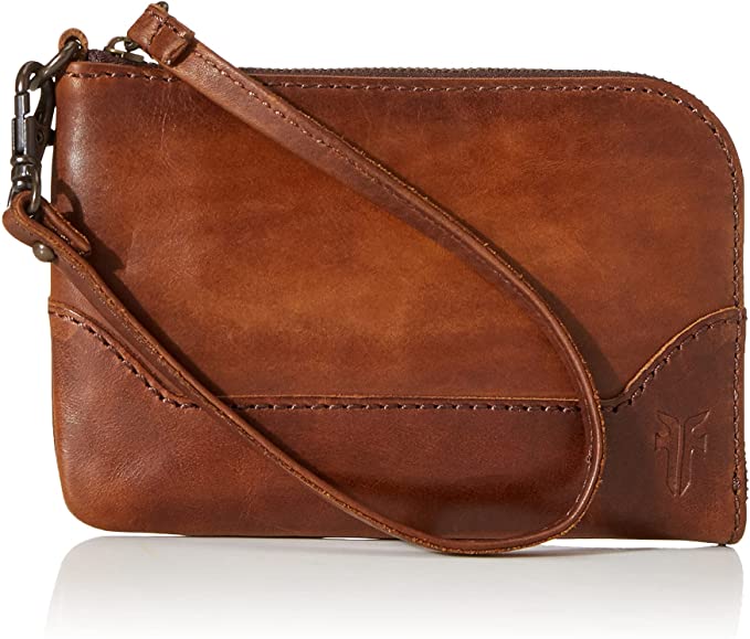 Frye Melissa Wristlet in Cognac