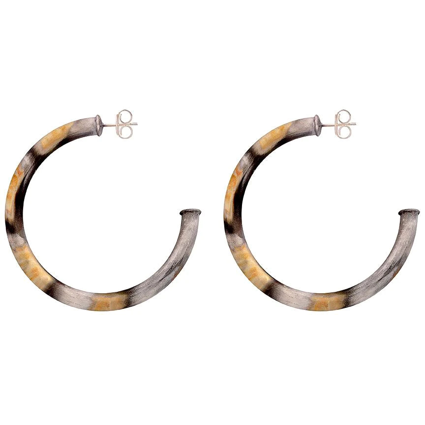 Sheila Fajl Arlene Burnished Large Hoops