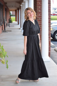 Maude Melina Maxi Dress in Black