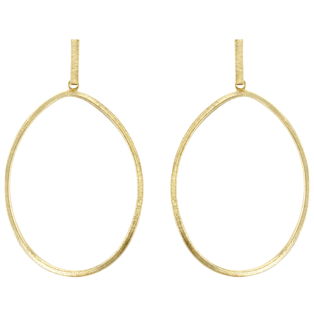 Sheila Fajl Twisted Oval Hoops