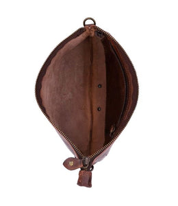 Bedstu Arena Crossbody/Clutch in Teak Rustic Dip Dye