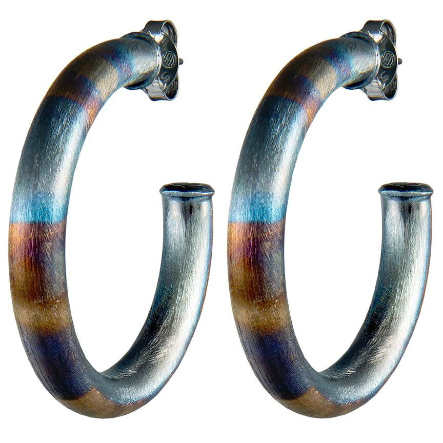 Sheila Fajl Arlene Burnished Large Hoops