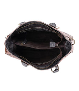 Bedstu Bruna Handbag in Teak Rustic with Black Rustic