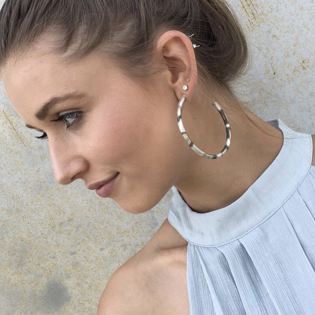 Sheila Fajl Everyone's Favorite Burnished Large Hoops