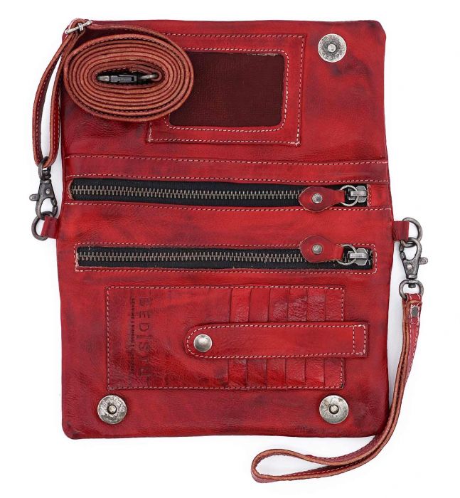 Bedstu Cadence Crossbody Handbag in Red Rustic