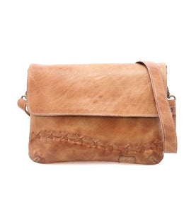 BedStu Cleo Handbag in Tan Rustic