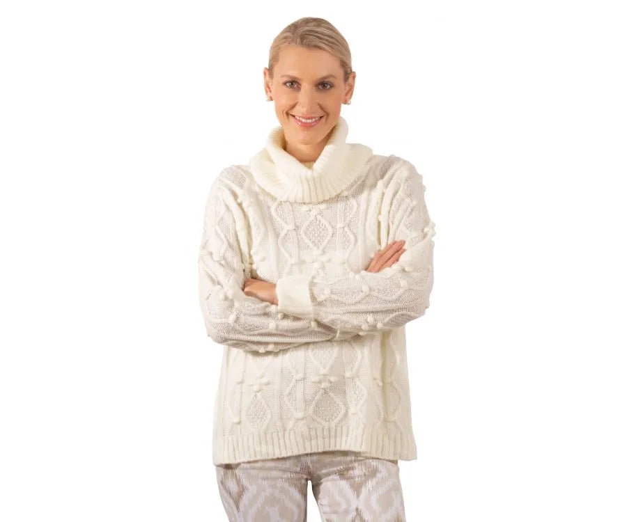 Gretchen Scott Knot Enough Sweater in Winter White