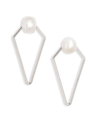 Kendra Scott Demi Open Frame Pearl Earrings