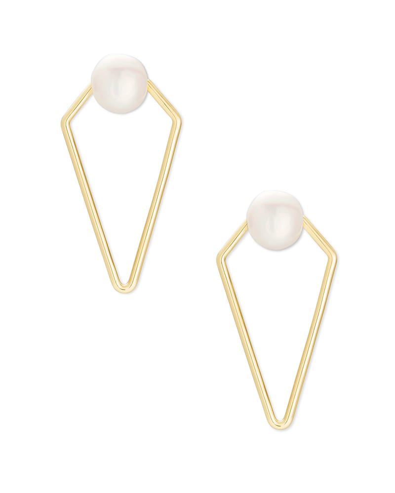 Kendra Scott Demi Open Frame Pearl Earrings